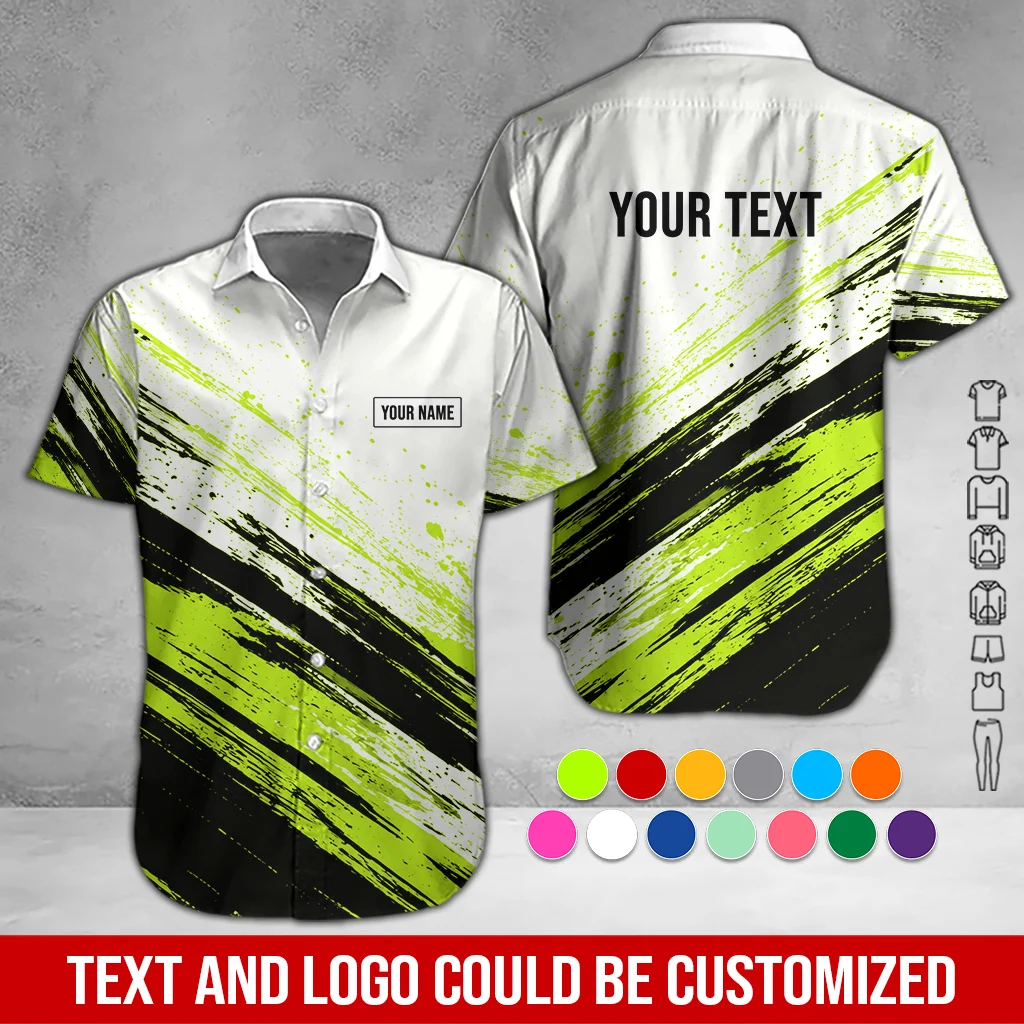 Custom Company Brand Uniform Shirt All Over Printed DA713