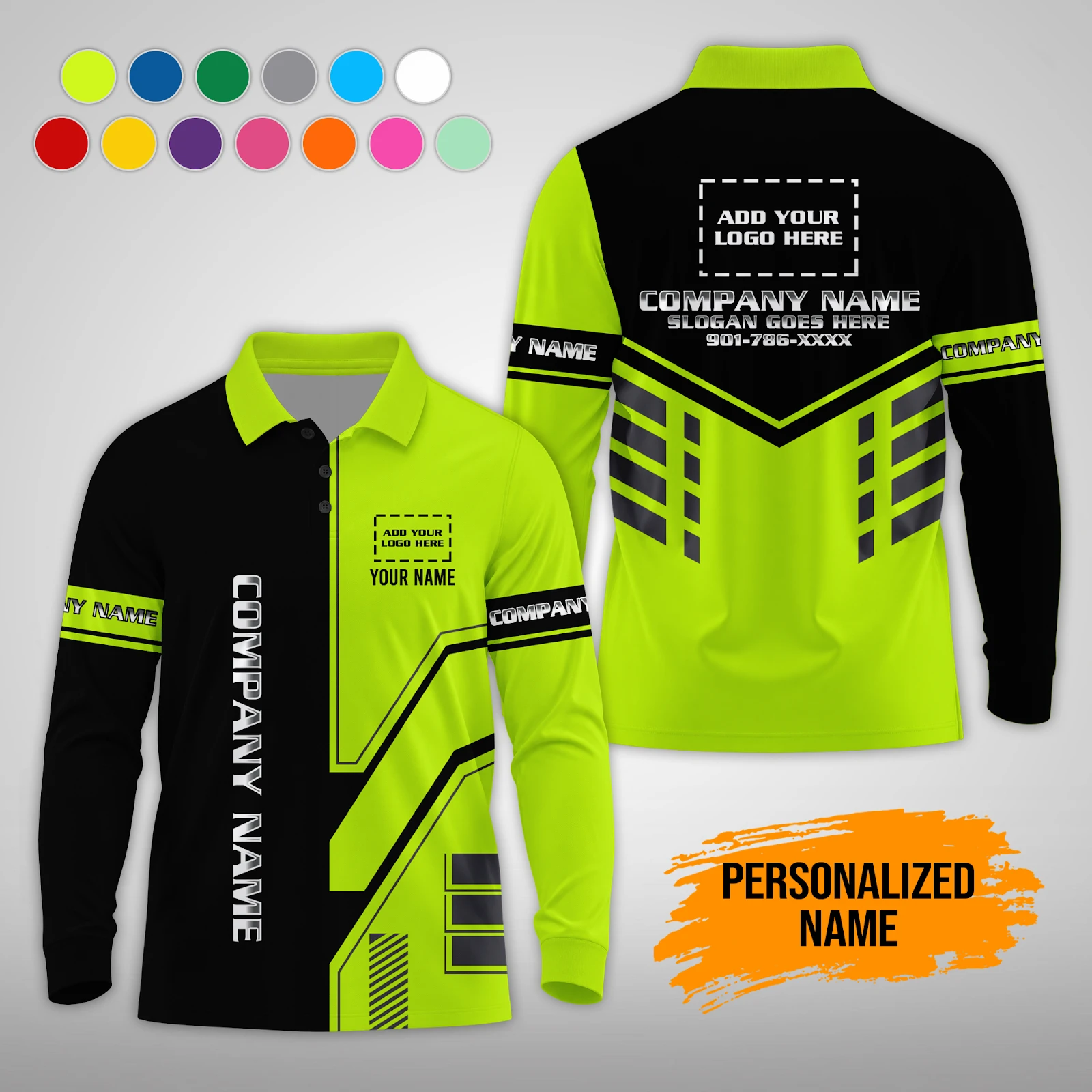 Personalized Name polo sleeve shirt PM205