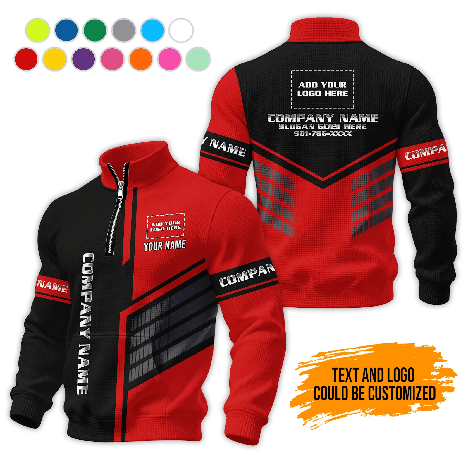 Personalized Name Work Shirt for Mechanics, Electricians & HVAC 3D Waffle Sweatshirts DA733