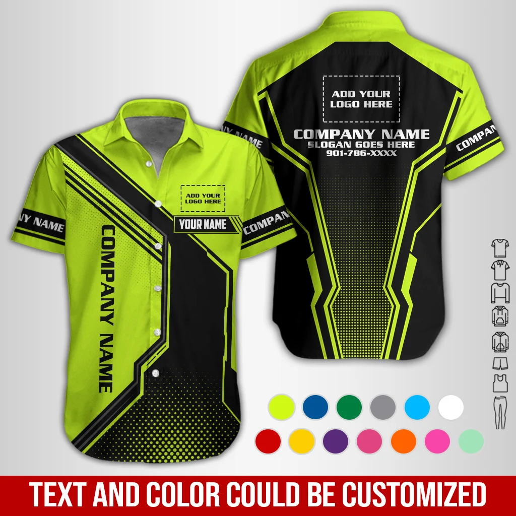 Personalized Name And Color Electrical Uniform All Over Printed Clothes GL851
