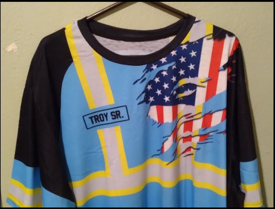 Click to view full screen Personalized Name And Flag Heavy Equipment All Over Printed Clothes AD141 photo review